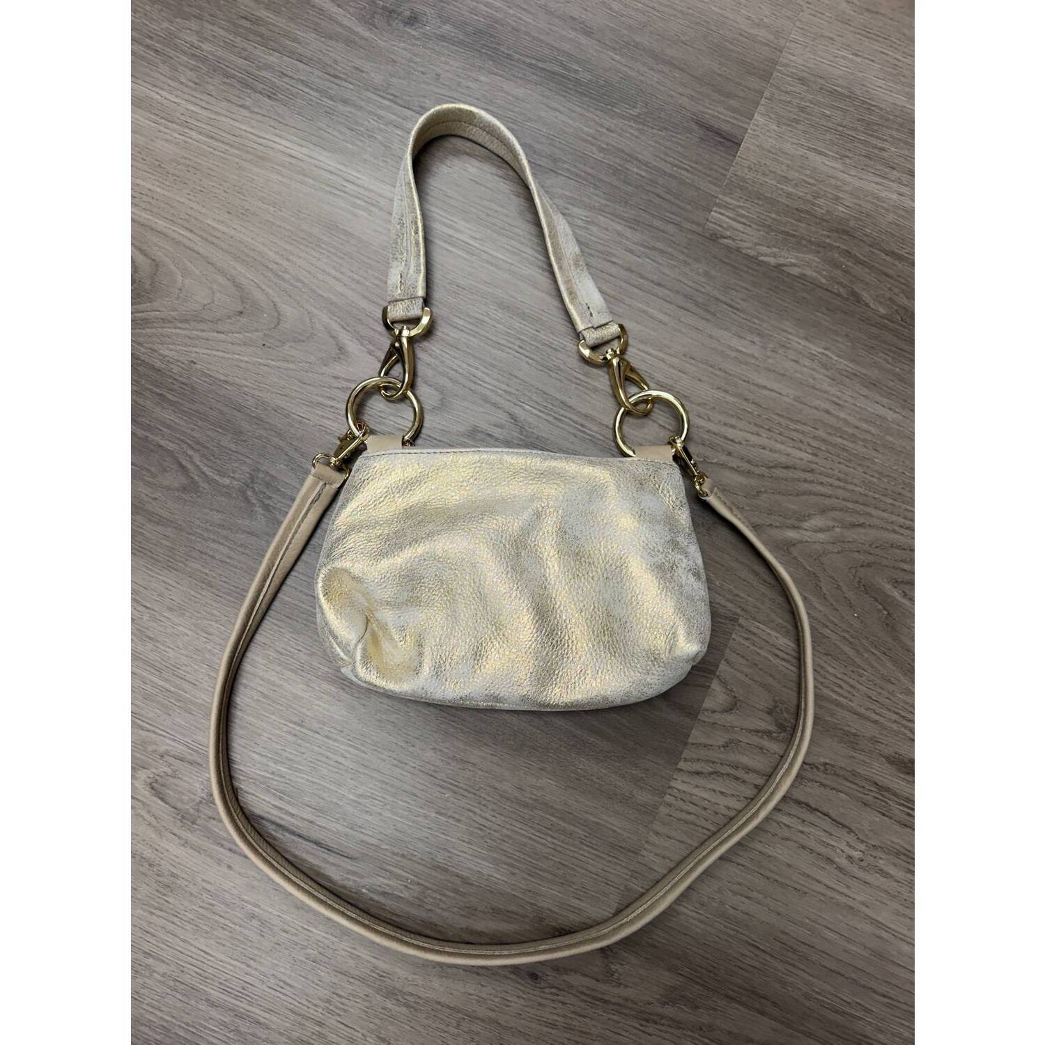 New Lynn Tallerico Women's Amy Mini Shoulder Bag In Gold/Tan